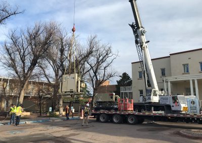 Crane lifting an object