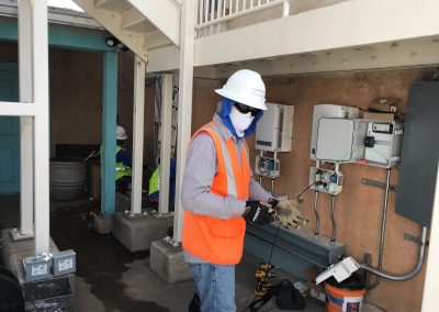 Man working on electrical